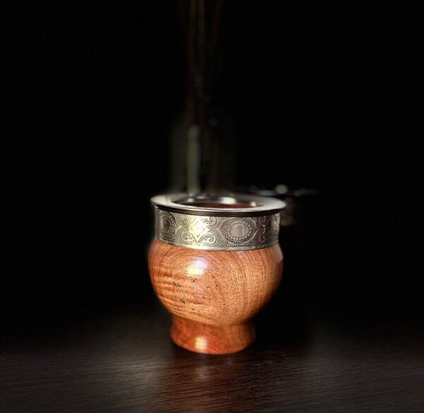 Mate imperial algarrobo virola de alpaca