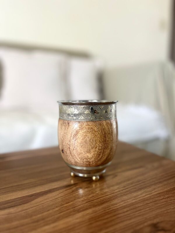 Mate imperial de algarrobo premium base bolita - Imagen 2